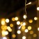 Garland "fringe" 6 × 0.7 m, IP44, UMS, white thread, 120 LED, warm white glow, flicker, 220 V
