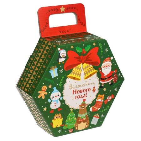 Gift set of developing tactile balls "New Year's gift", 7 pcs., New Year's gift packaging, crumb I-12