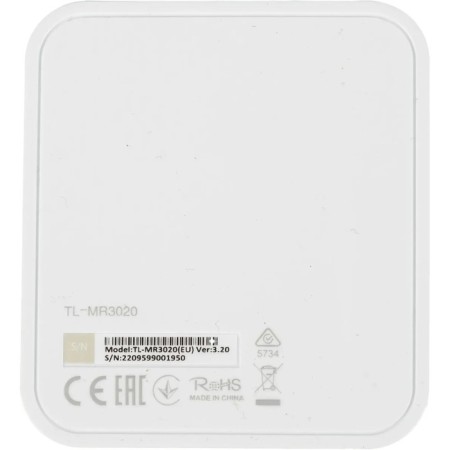Wi-Fi router TP-Link TL-MR3020, 300 Mbit/s, 1 port 100 Mbps, white-3