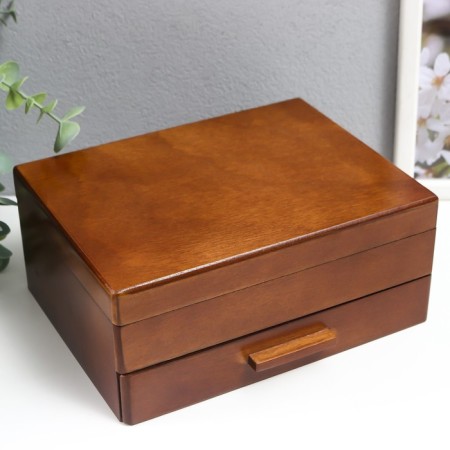 Casket wood for jewelry "Cinnamon" 9x16x21 cm