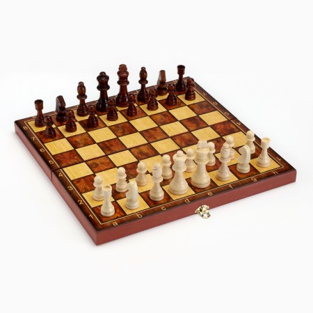 Board game 3 in 1 "Classic": chess, checkers, backgammon, wood 40 x 40 cm-1