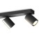 Stitch Mantra Sal, GU10, 4x10W, 650x75x128 mm, matte black color