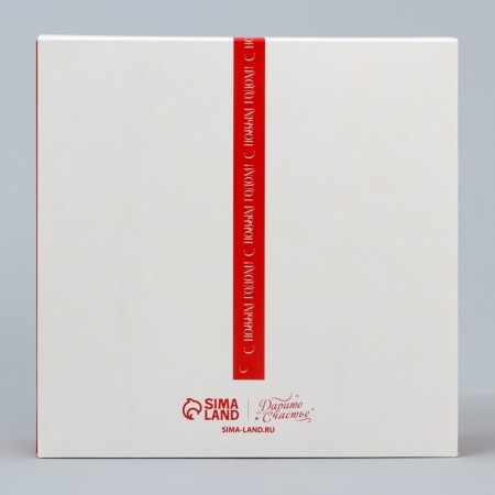 Box for 9 sweets with cells "New Year's gift" 14.5 x 14.5 x 3.5 cm, New Year-4