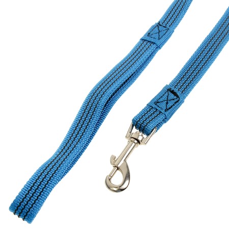 Kaponnoye zoonik leash with latex thread, 2 m x 2 cm, blue-1