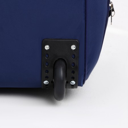 Road bag on wheels, a lightning department, with an increase, an outer pocket, blue color-4