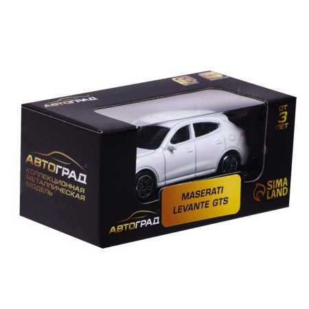 Metal machine Maserati Levante GTS, 1:64, white color-3
