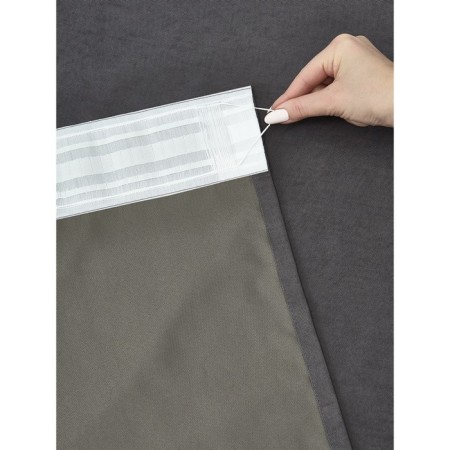 Decofest "Sophie" curtain, size 200x280 cm, dark gray color-5