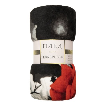 Texrepublic blanket, size 150x200 cm, black color-4