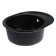 Kitchen sink made of stone AG3C1, 570x465 mm, oval, black color