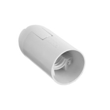 Cartridge E14, plastic suspension, white, set of 50 pcs.