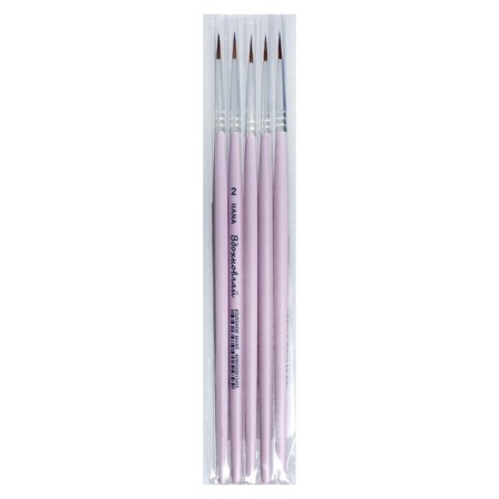 Columns + synthetics round, Hana inspire No. 2 (hair length 11 mm), short handle matte-3