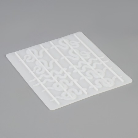 Silicone Mold "Snakes" 16.5x14.8x1 cm-1