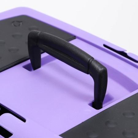 Carriage for animals with a metal door, 49 x 32 x 27, purple-4