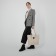 Bag Female Tout with zipper, milk color