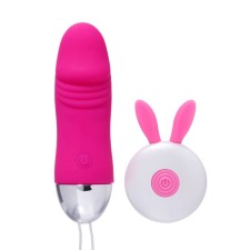 Vibroyaite with a wireless remote control, 12 modes, pink