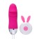 Vibroyaite with a wireless remote control, 12 modes, pink