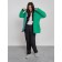 Ski jacket women's winter, size 44, green color