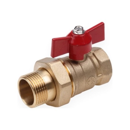 Ballic Aqualink, PN 50 tap, internal/outer thread 1/2 ", Light, straight line, butterfly-1