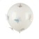 Latex ball 18 "Multi -colored butterflies", white, with stickers