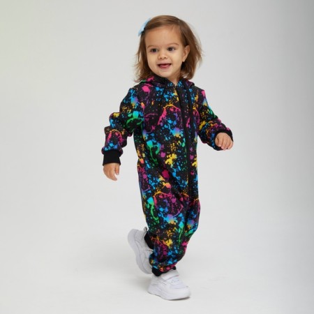 Combineson children, black/pink color, height 68 cm-3