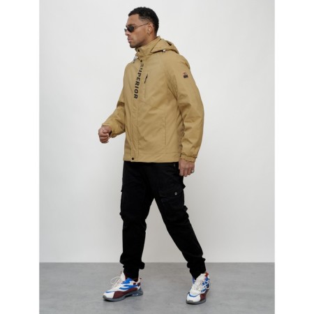 Sports male jacket, size 50, beige color-8