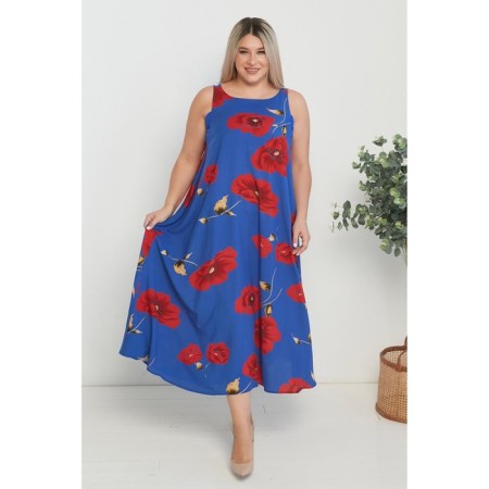 Women's dress, size 58, blue color