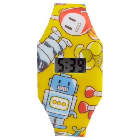 Watch of washing electronic, children's, "robots", strap L-22.5 cm