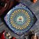 Largan Rishtan ceramics "Patterns", 25 cm, square, blue