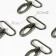 Metal carbine, 45 × 38 mm / 32 × 2.7 mm, 10 pcs, black nickel color