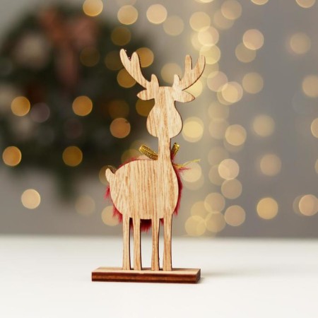 New Year's decor "Deer with a bell" 7 × 4 × 15.5 cm, red-2