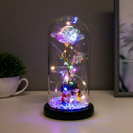 Nightlight "Romance" LED from batteries 3haaa 11x11x21.5 cm Risalux-2