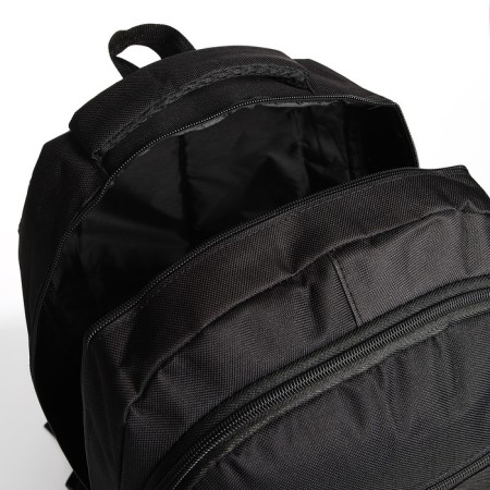Youth backpack on lightning, 2 departments, 4 pockets, black color-4