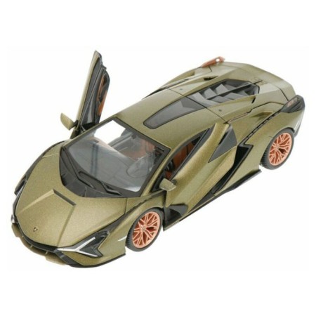 BBURAGO Lamborghini Sian FKP 37, Die-Cast, 1:24, opening doors, green color-4