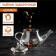 Glass teapot with metal sieve "Damba", 100 ml
