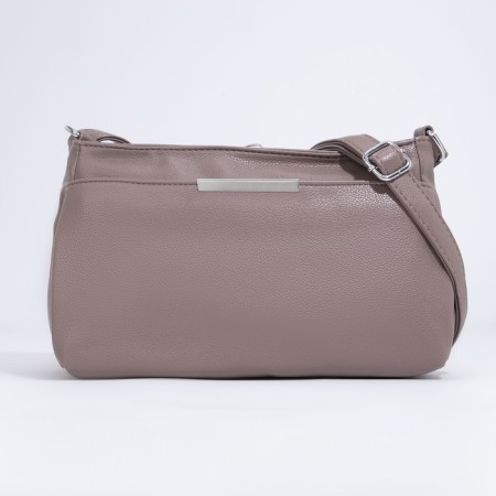 Bag Cross-Bodi with a zipper, pink color