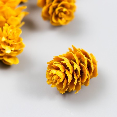 Decor for creativity "pine-yellow-yellow" size "size 2-4 cm-2