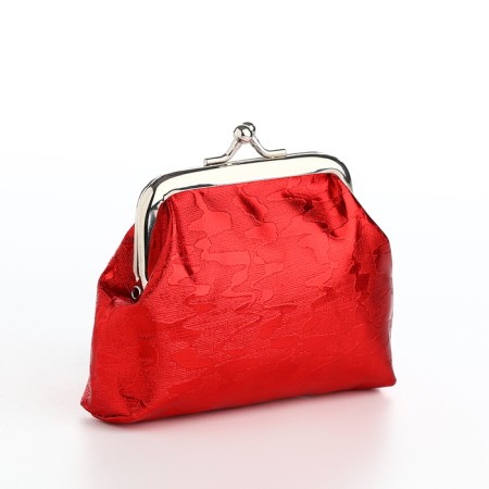 Women's wallet on the farmar, red color-2