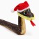 Soft toy "Snake", in the New Year's cap, 71 cm, gold color