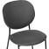 Stool on a metal frame Saranda metal/velor, black/gray 45x60x81 cm