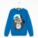 Sweatshirt for a boy, blue color, height 128 cm