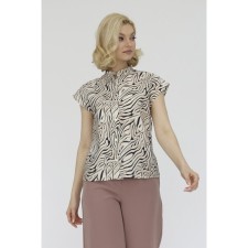Blouse with a lowered shoulder, size 42