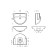 Sanita Sanita shell 55, with a hole for the mixer, white
