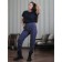 Female trousers, size 46, gray color