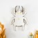 Panel Interior Polystone "Mirror Beetle" silver 15x5x23 cm