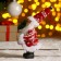 Santa Claus "In a red fur coat with a silver bag" 14 cm
