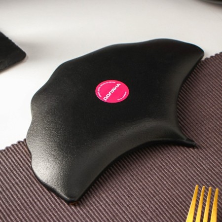 Broke dish "shell", 23 × 15 cm, black color-2