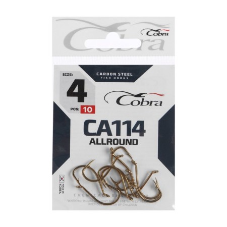 Cobra Allround hooks, series CA114, No. 4, 10 pcs.