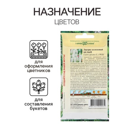 Liatris Seeds "White", 0.05 g-2
