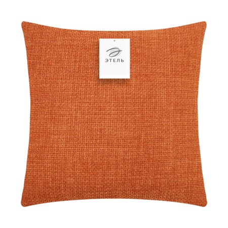 Pillowcase decorative Ethel Style 45x45 cm, terracotta color, polyester-4