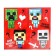 Toy - Funny Box Square "Square men": children's keychain, stickers, card